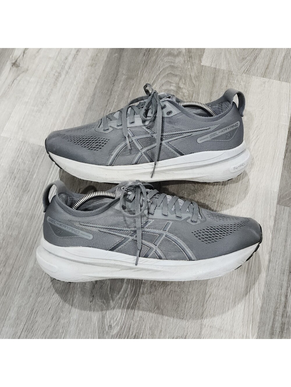 Asics Gel-Kayano 31 Steel Gray 1011B867 Mens 10.5 Running Gym Exercise Shoes
